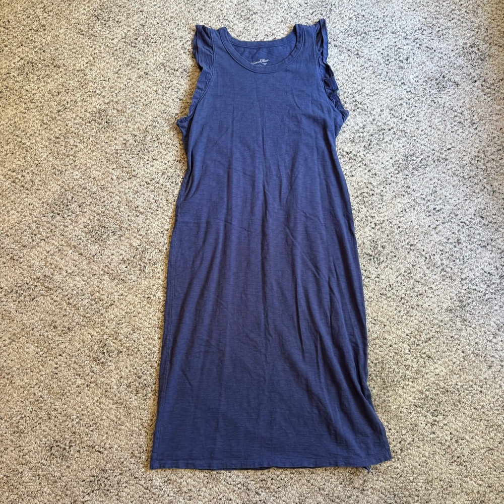 Universal Thread Blue Ruffle Tank Dress Women’s Size Medium